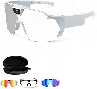 2026 Upgraded Baseball Glasses with Camera, Smart Pov Glasses Camera 4k, Action Sports for Cycling Hiking