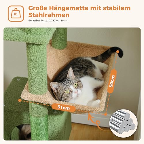 Arbre à chat grande taille de 180cm pour calmer les besoins de griffades du chat - 6