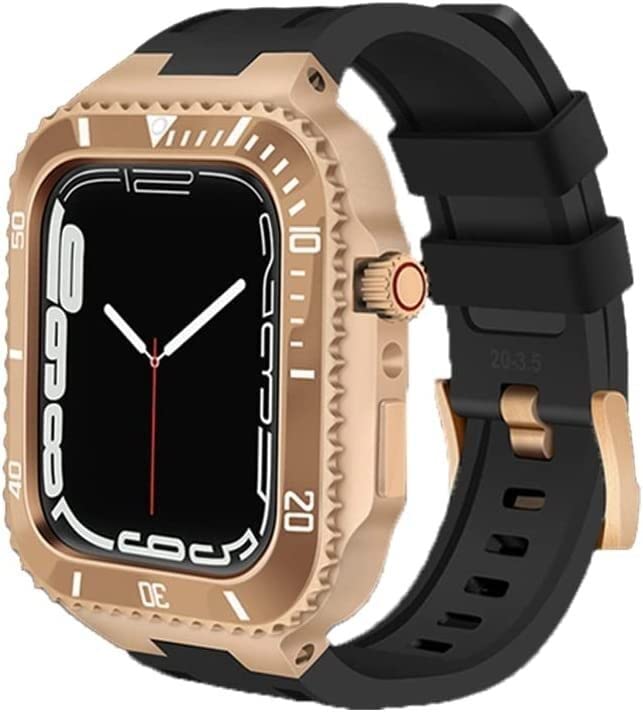Bracelet silicone et boîtier robuste Apple Watch 8 pour le sport et le bureau
