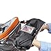 Amokee Kinderwagen Handwärmer, Wasserfest und Windabweisend Handwärmer Handschuhe Handmuff für Kinderwagen Buggy Kinderwagenmuff, Fleece Innenseite Handmuff mit Handytasche für Kinderwagen, Buggy