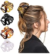 4pcs Extra Large Hair Clips for Thick Hair Clear Octopus Hair Clip Hair Claw for Women Premium Ac...