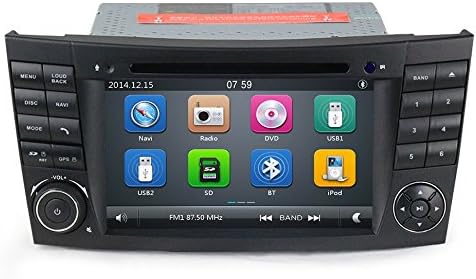 GPS DVD USB SD Bluetooth Car Radio 2 DIN Navigation Mercedes E Class W211/Mercedes G Class W463/Mercedes CLK W209/Class CLS Class W219/E200/E220/E240/E270/E280/E300/E350/E320