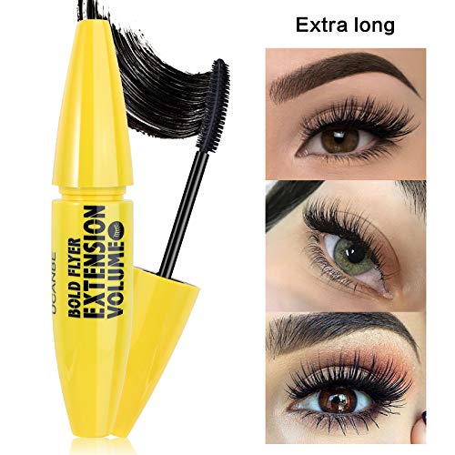 UCANBE 3Pcs Black 4D Plus Silk Fiber Mascara Set Boosts Lash Length Volume Definition, Long Lasting Liquid Eye Lash Extension Makeup Gift - No Clumping, No Smudging, Easy to Apply/Remove - Thumbnail 3