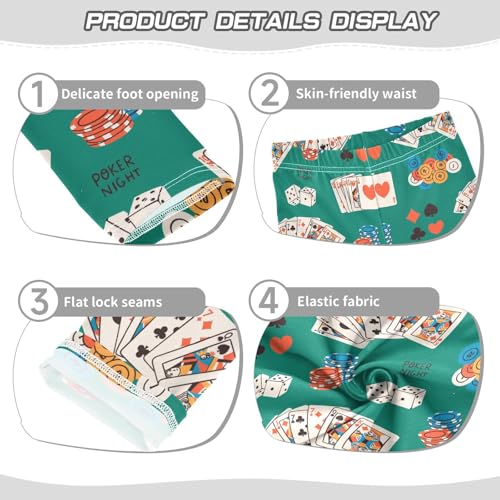 Girls Leggings Poker Night Set Toddler Girls Clothes Leggings for Girls Toddler Girls Leggings 3-4T3