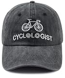 Cyclist Gifts for Men Women, Bike Accessories Baseball Cap, Cool Cycling Hat, Mothers Fathers Day Christmas Birthday Gifts for Cyclists Biker Dad Mom Black