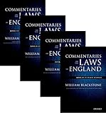The Oxford Edition of Blackstone's: Commentaries on the Laws of England: Book I, II, III, and IV Pack