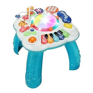 Tokidaring Baby Toys Baby Activity Table Musical Toys Learning Musical Toys Activity Center for 3 Years Old Boys Girls Gifts