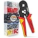 BAURIX® Crimpzange mit 1200 Aderendhülsen Set I Aderendhülsenzange selbsteinstellend [Für 0,25-10mm²] I Krimpzange, Crimpzangen, Crimp Zange, Presszange