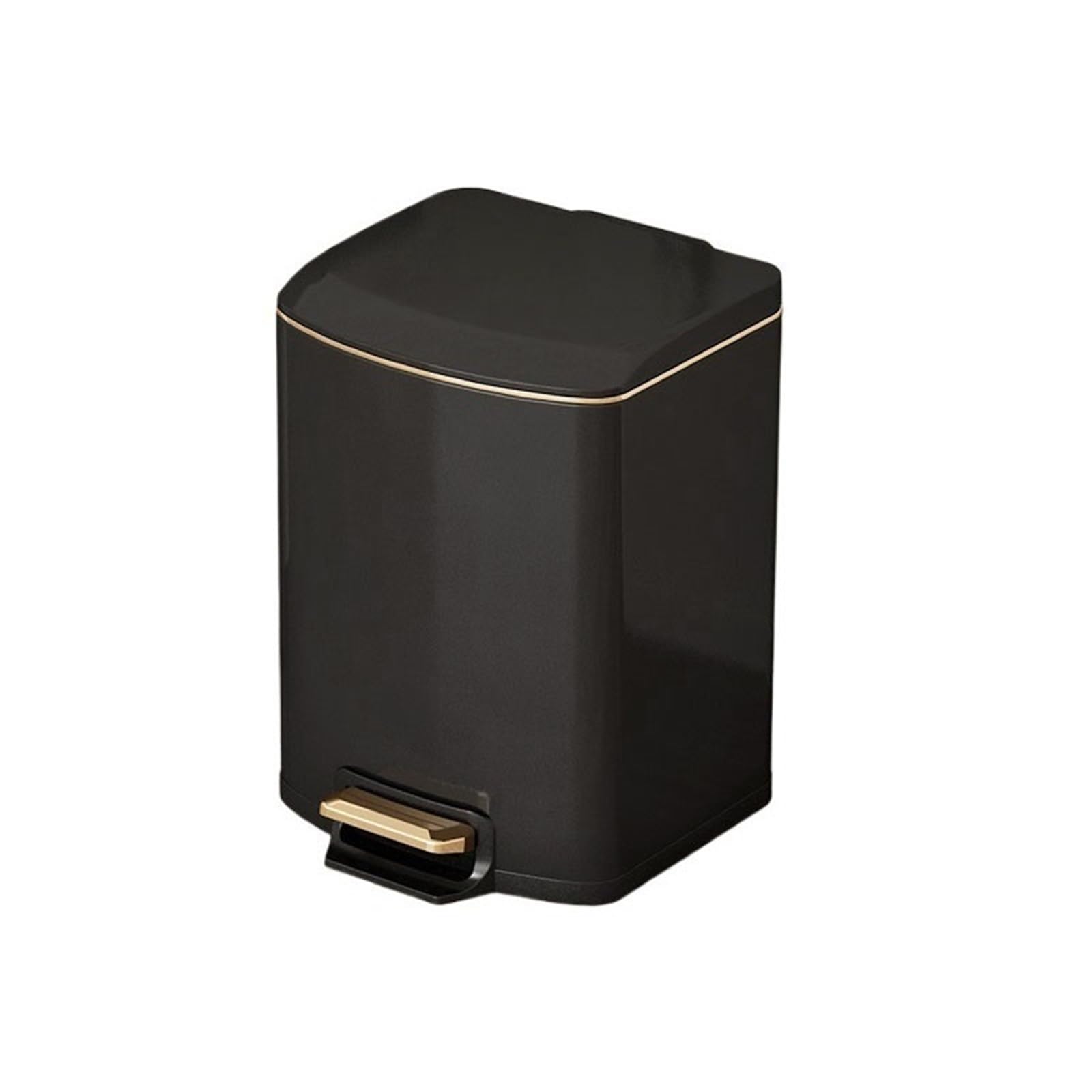 Papelera Papelera De Baño Con Pedal Y Contenedor Interior Desmontable bote de basura de cocina(Negro,Pequeño)