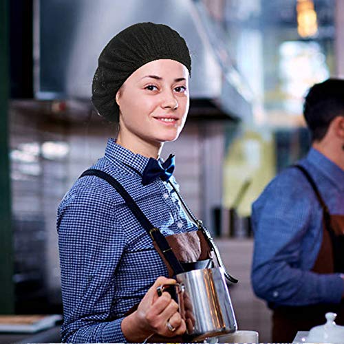 image for Uaussi 8 Pack Chef Hat Kitchen Cooking Chef Cap Adjustable Food Servic