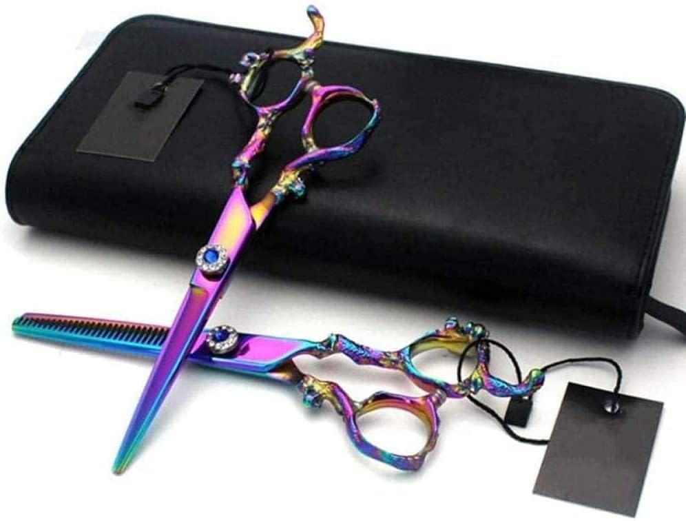 Barber Scissors 6.0 inch Professional Hairdresser Color Big Dragon Handle Hairdressing