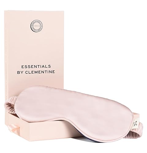 Clementine Mulberry Silk Sleep Mask | Full Blackout Contoured Eye