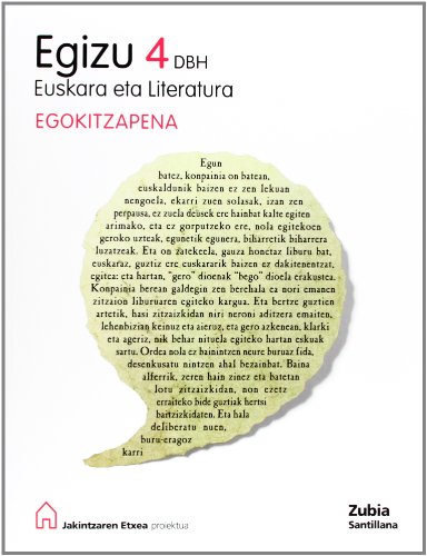 Portada de 4Dbh Egizu Eusk e Lit Egokitzapena Ed 2012