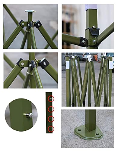 Image of Gazebo Tent Portable Popup Foldable Canopy 6.5x6.5 Ft Shelter for Event, Advertisement, Promotion, Exhibition Stall, Waterproof Outdoor Gazebo Tent, Heavy Duty Frame (Orange, 2x2 Meter)