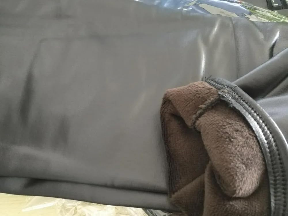 Damskie Legginsy Z Podszewką Z Polaru - Damskie Legginsy Termiczne Z Polaru Seksowne Legginsy Ze Sztucznej Skóry Pu Elastyczne Duże Zimowe Miękkie Ciepłe Plus Size