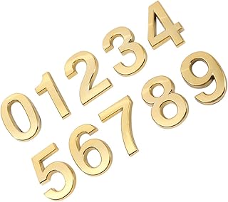 STOBOK Self-Adhesive Door Number 10pcs Number Signs Stereoscopic Simple Durable House Number Signboard Gate Number for Bar Hotel Restaurant Address Number Stickers
