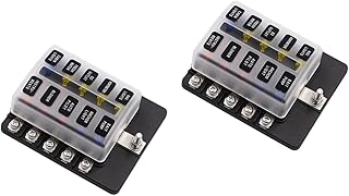 VICASKY 2 Peças 10 Acessórios Automotivos Acessórios De Carro Acessórios De Carro Acessórios De Carro Acessórios De Carro Para Fusível De Carro Acessório Suporte De Fusível Caixa De