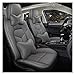 Produktbild DOrorO Autobezüge Set Für VW Für Polo Für Tiguan Leder Auto Sitz Abdeckung Auto Vorne Und Hinten Sitz Abdeckung Vollen Satz Auto Innen Zubehör Auto Sitzbezüge (Farbe : 12- Black Gray LUX)