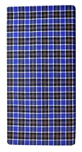 Image of BlueLeaf Men's Cotton Multi Color Lungis (Set of 3)