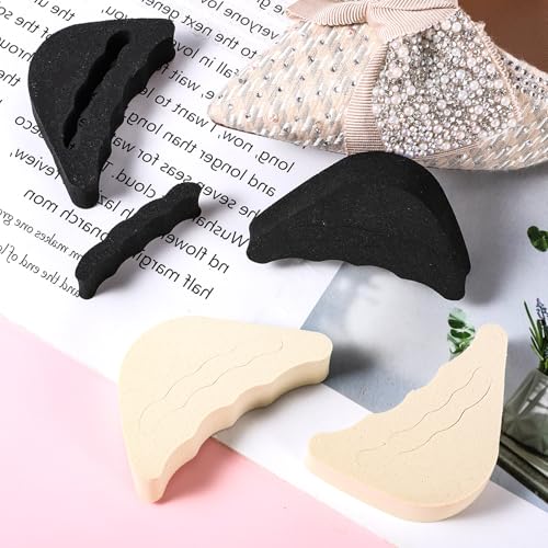 TIESOME 4 Pares Rellenos Para Dedos De Zapato Ajustables miniatura 7