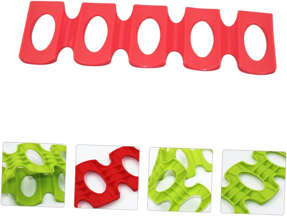 3pcs Stackable Wine Rack Bottle Holder Beer Can Mat Heat Cold Resistant Silicone Pad Random Color