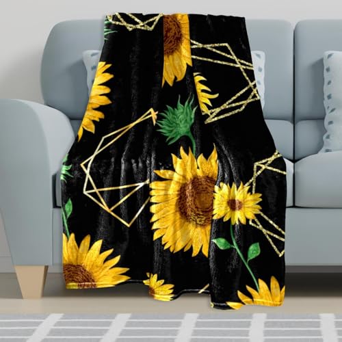 Couverture polaire tournesol jaune couverture microfibre chaude