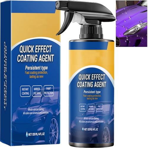 Spray de revêtement Limplex,protecteur de vernis de voiture à effet rapide,cire de voiture en céramique,dissolvant de rayures pour véhicules, restaurateur de brillance instantané (1 pièces)