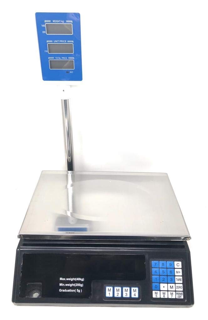 CZAS SPRZEDAŻY Profesjonalny Cyfrowy Wagi Elektronicznej Min. 5 Gr Max. 40 Kg Podział 5 Gr