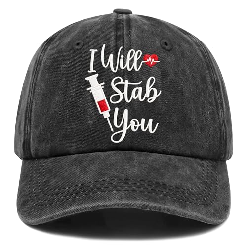 Writpoty Nurse Gifts for Women Nurse Appreciation Gifts Funny Embroidered Nurses Hat Nurses Week Gifts for RN LPN ER Nurse Nursing Student Healthcare Hero - Adjustable Baseball Cap
