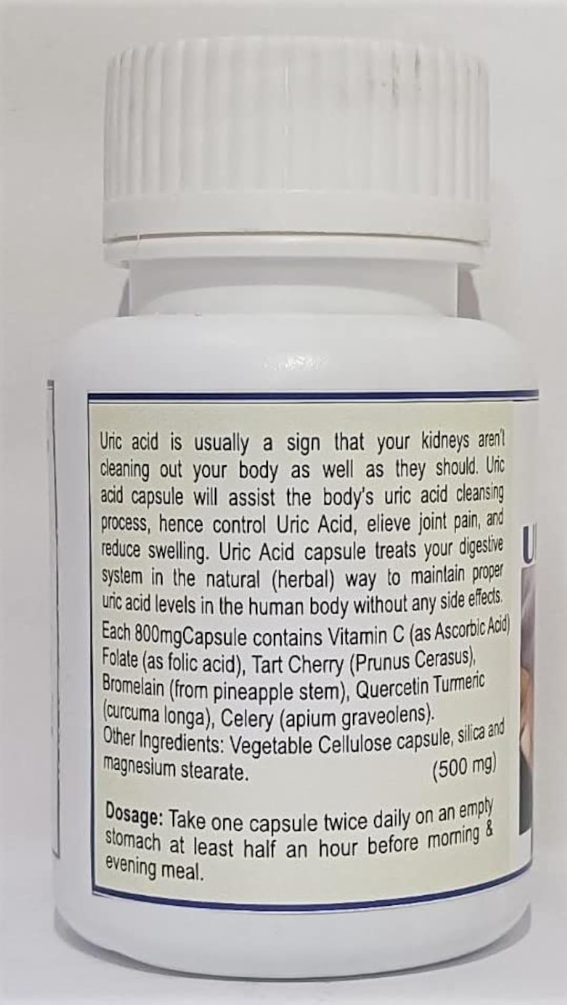 Uric Acid Capsule, Herbal Wellness Supplement