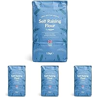 by Amazon Self Raising Flour, 1.5kg (Pack of 4)
