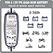 OptiMate3 0.8A, Smart Battery Saving Charger for 12V Lead-acid Motorcycle and Powersport Batteries