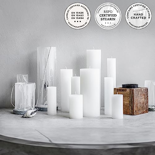 Kunstindustrien® Pillar Candles, Handmade, RSPO Certified, Dripless & Smokeless Church Candles - Image 4