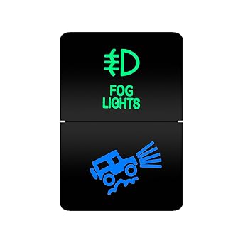 Fog Lights and Off Road Lights Dual Push Button Switch for Toyota Landcruiser Prado150 200 HiAce 4Runner Camry Corolla Kluger