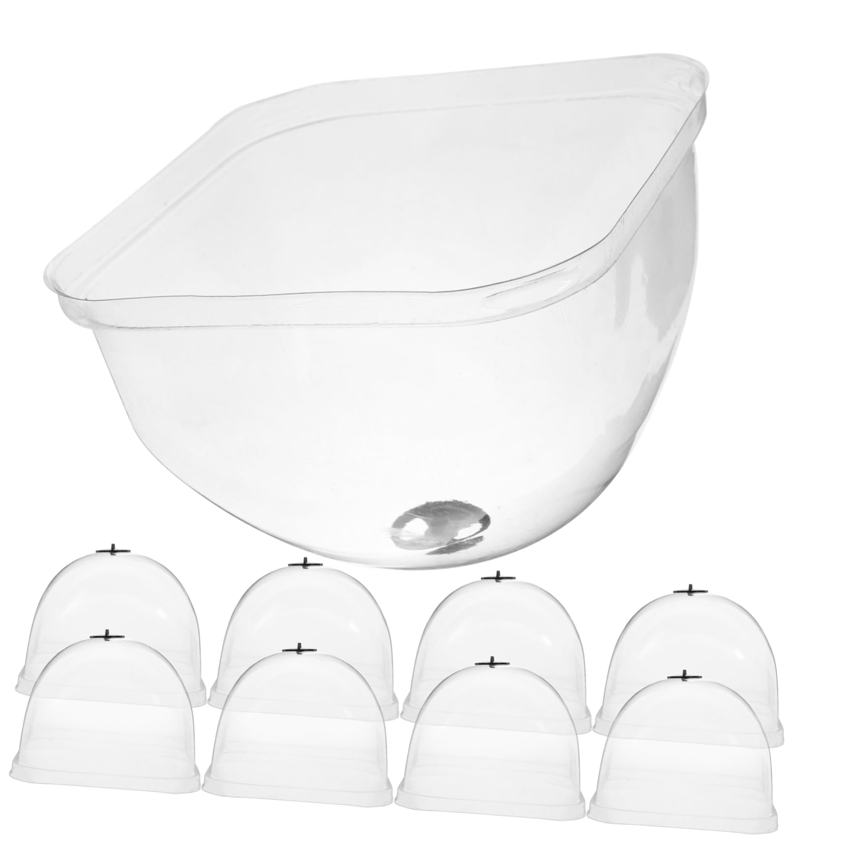 Toddmomy 3 Series Protectora De Plantas Transparente para Jardín Protección contra Heladas Y Condiciones Climáticas Adversas 10 Piezas X 3