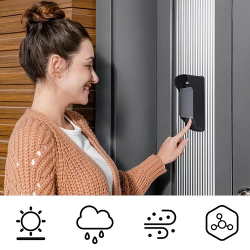 Cubierta impermeable de exterior para proteger el videoportero de casa durante los días de tormenta 2