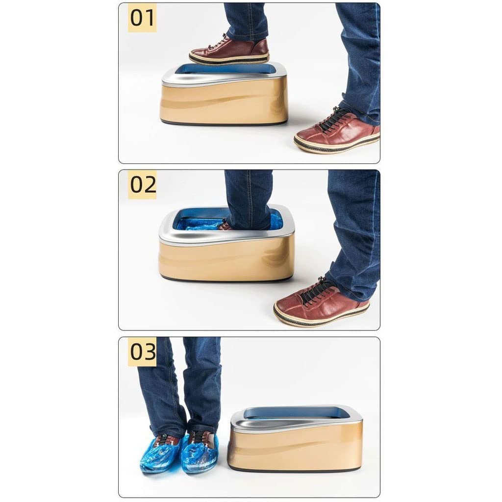 Automatyczna Maszyna Do Produkcji Ochraniaczy Na Buty Do Użytku Domowego I Biurowego, Jednorazowa Maszyna Do Produkcji Ochraniaczy Na Buty, Maszyna Do Folii Na Buty, Złot,Gold-200pcs