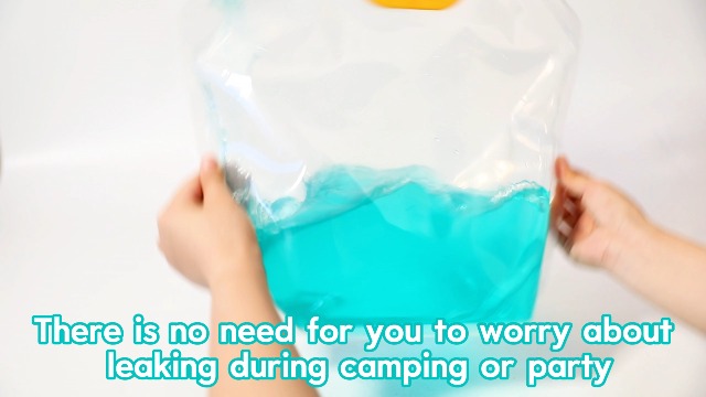 Contenedor de Agua Plegable Paquete de 4, Bolsa de Almacenamiento de Agua Portátil de 1.3 Galón/5L para Camping, Senderismo, RV, Emergencia - Libre de BPA, A prueba de Fugas, Congelable miniatura 7