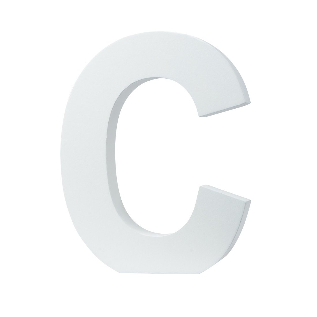 (C 15x12.5x2cm) - 5.9"(L x4.9(H) x0.8(W) 15x12.5x2cm Wall Letters Marquee Alphabet C Wood Wooden Number DIY Block Words Sign Hanging Decor Letter for Home Bedroom Office Wedding Party Decor White