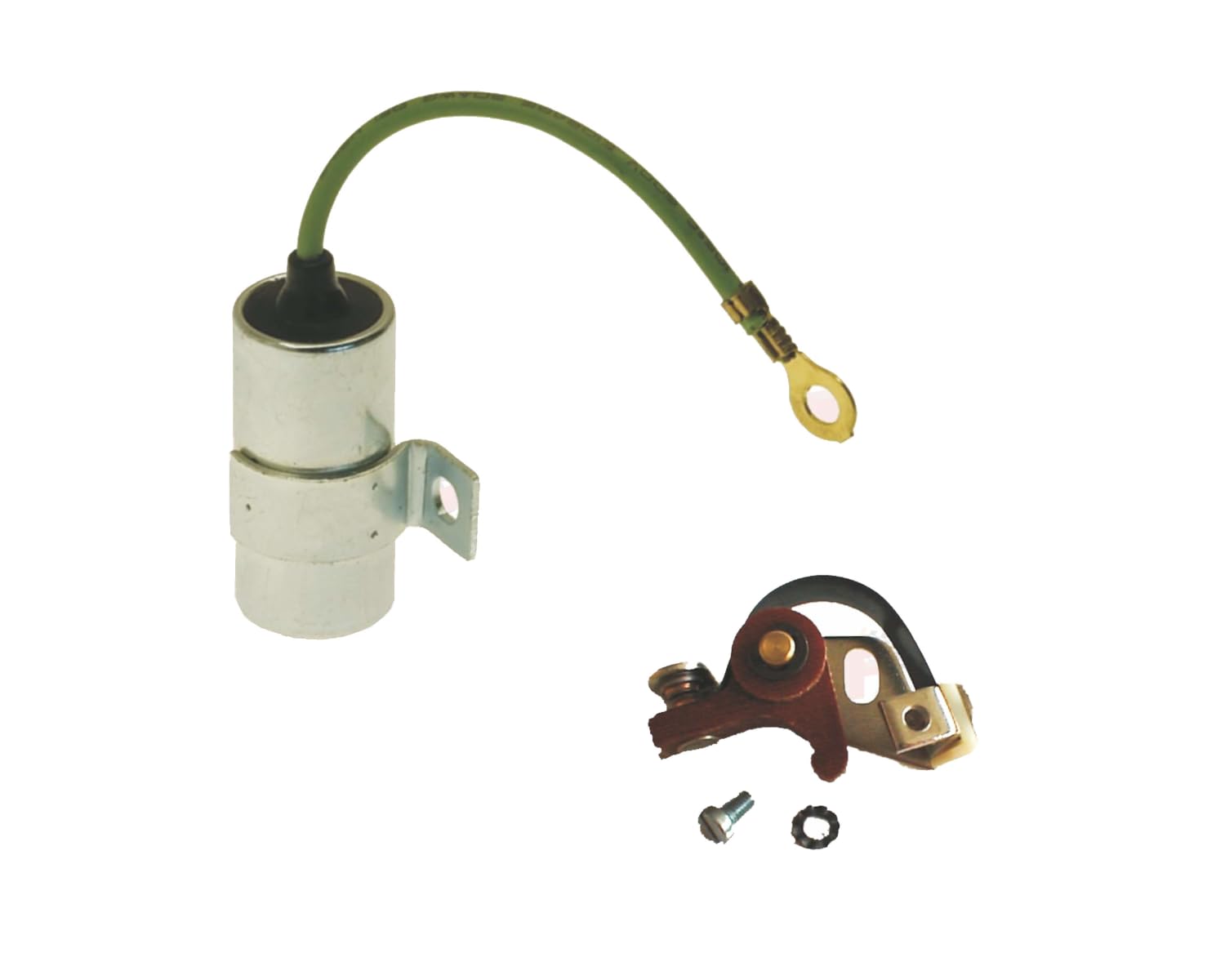 Cif 9094+9099 Condensatore e Contatti Per Piaggio APE MP 550-600 - APE MPV 550-600