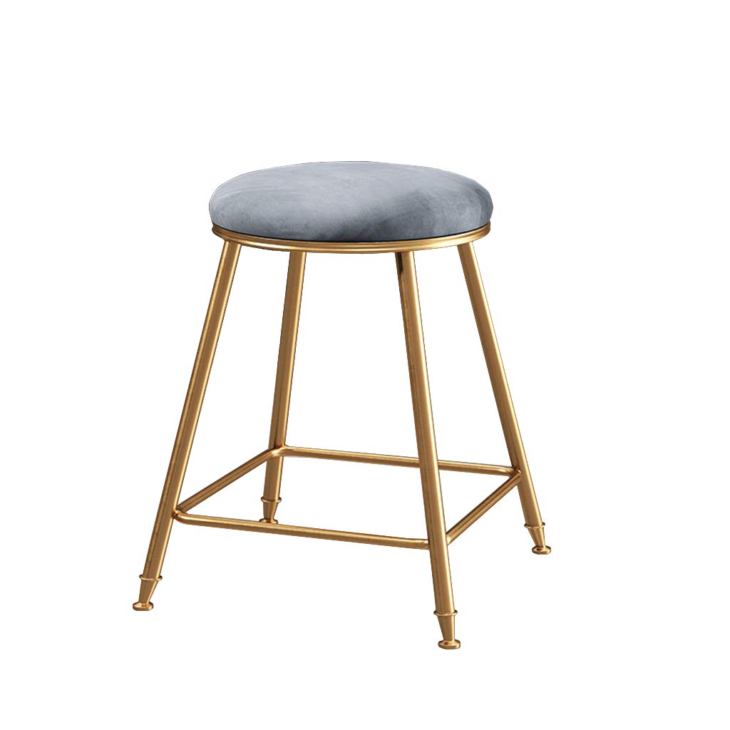 Tabourets de bar rustique doré 45 cm lot de chaises en velours