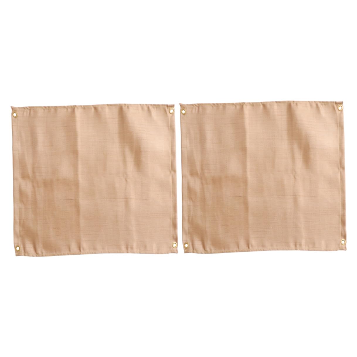 Tapis ignifuge DOITOOL en fibre de verre kaki 45x45 cm pour barbecue et camping x2