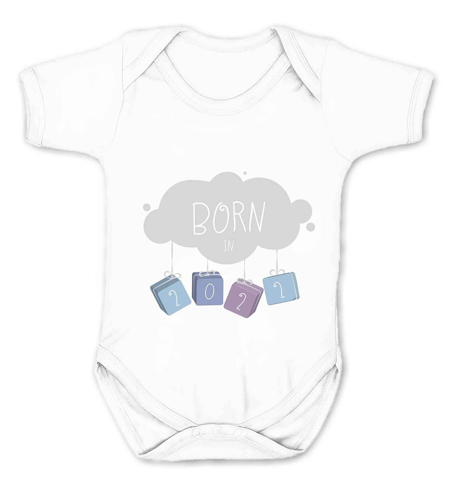 Reality Glitch White Born In 2022 Kids Babygrow