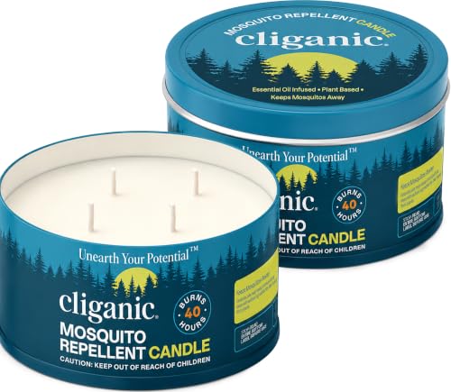 Cliganic Large Natural Repellent Candles