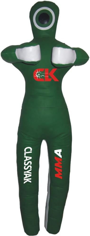 Classyak MMA Martial Arts Grappling Dummy Green Jiu Jitsu Punching Bag - Unfilled