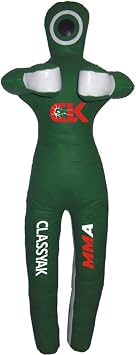 Classyak MMA Martial Arts Grappling Dummy Green Jiu Jitsu Punching Bag - Unfilled
