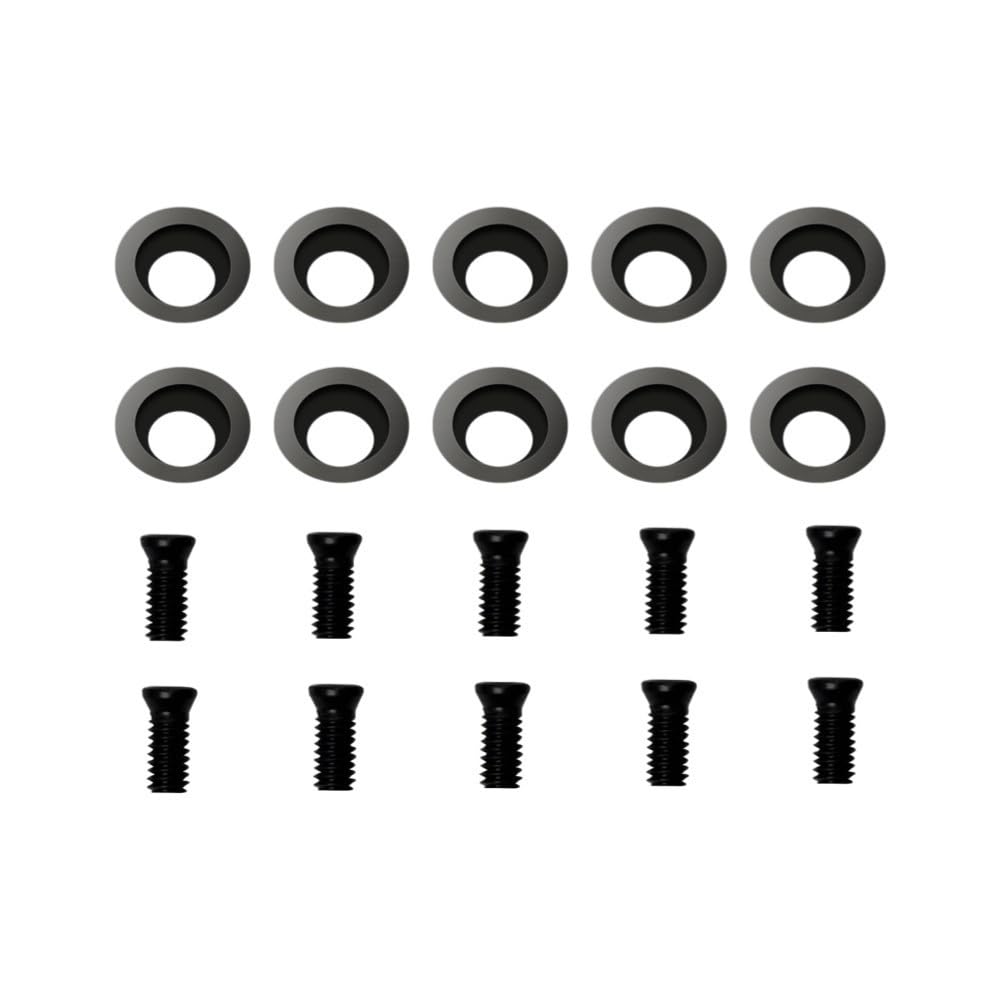 20pcs/Set Round Carbide Inserts Indexable Cutters Kit, Woodturning Blade with Screws for DIY Lathe Woodworking(8.9mm)