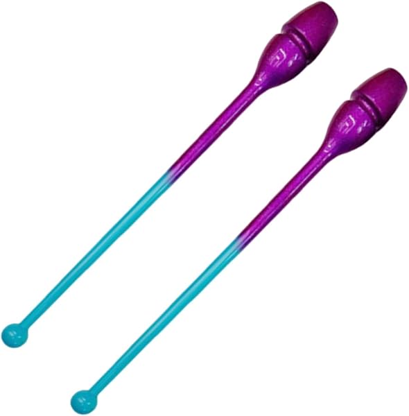 SZLIFE 2 Pezzi di clavette per Ginnastica Ritmica collegabili da 45 cm, Facili da Controllare, Attrezzatura per l'allenamento di Ginnastica per - 1