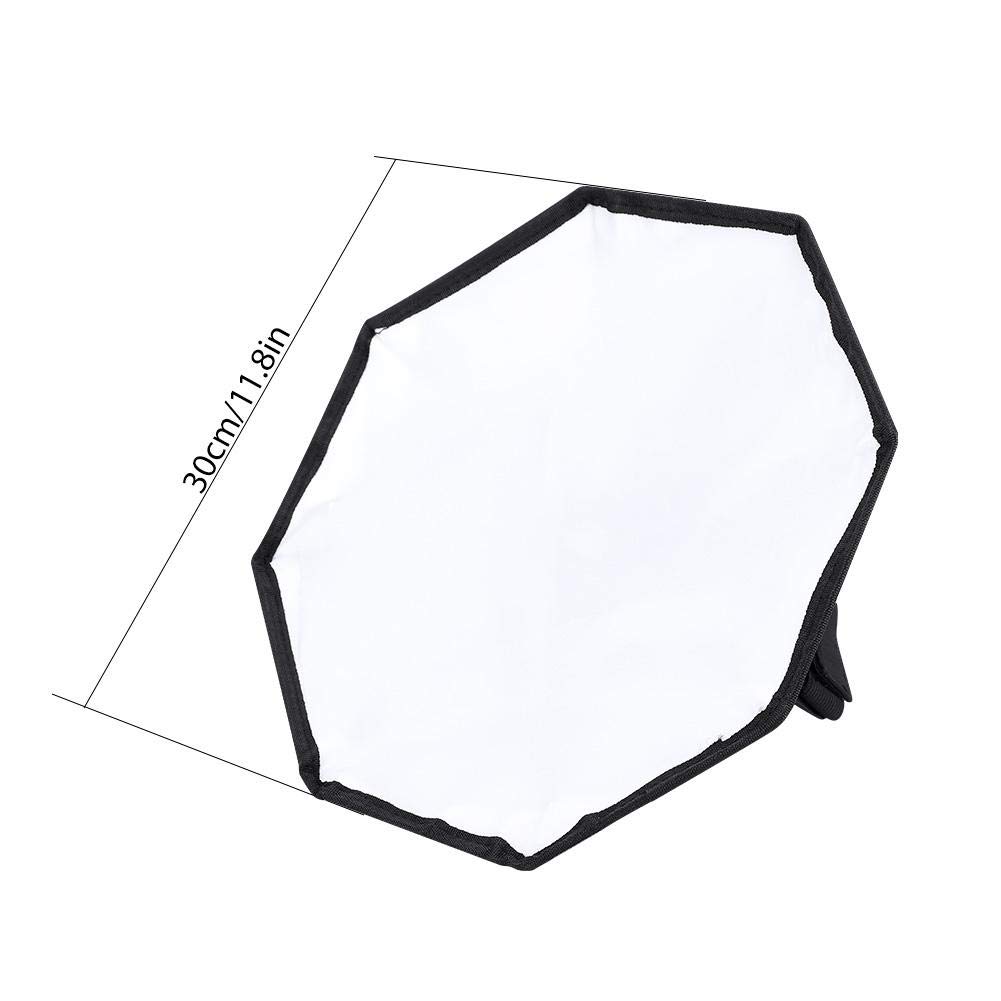 EBTOOLS pour diffuseur Flash pour Flashlight softbox Diffuseur Softbox, Diffuseur Portable Universel avec Lampe de Poche Flash de 30cm pour Flash Externe