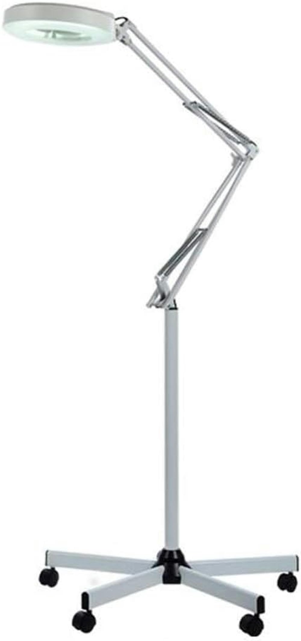 Aioneer Portable Magnifier, 8X Led Floor Lamp -Adjustable Swivel Arm Reading Magnifier Light With Gooseneck - For Professional Tasks,Sewing, Crafts Full Of Stars
